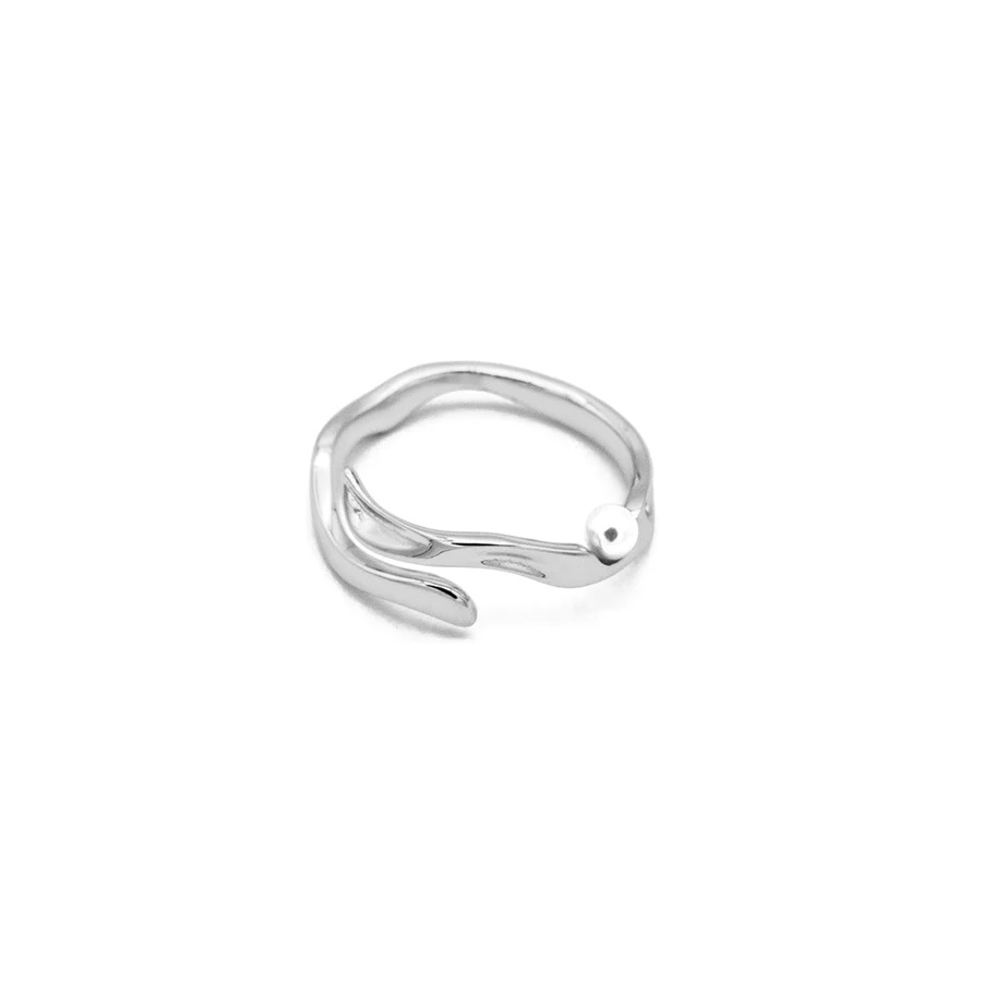 STERLING SILVER UNIQUE DESIGN RING WITH 925 HALLMARK