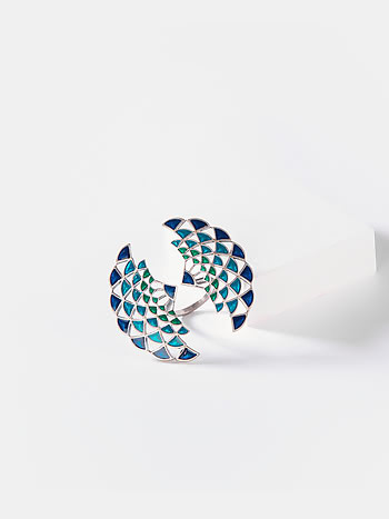 Oxidised Owning My Loud Laugh Ring