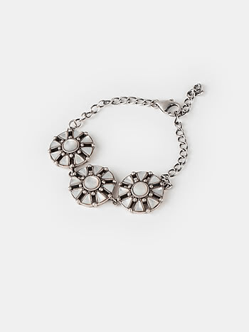 Oxidised All Eyes On You Bracelet in 925 Silver