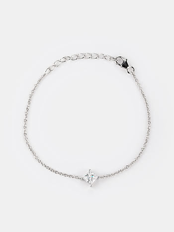 Dusk Till Dawn Solitaire Bracelet in 925 Silver