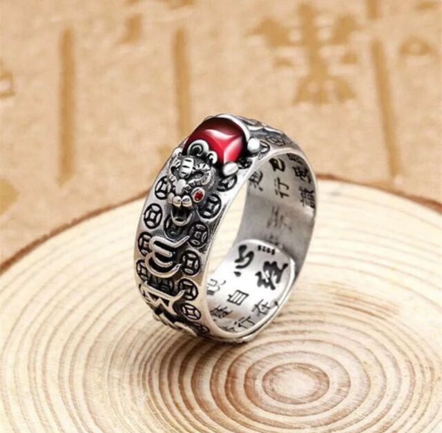 OM DESIGNER SILVER RING 925 HALLMARK