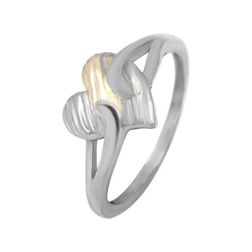 SILVER HEART RING WITH 925 HALLMARK