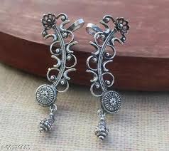 Oxidised Silver Earcuff Bugadi Earcuff for Women