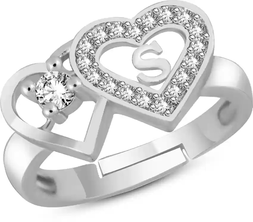 SPECIAL SILVER WORD RING WITH 925 HALLMARK
