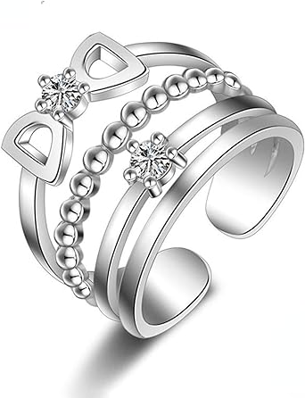 QUEEN SILVER RING WITH 925 HALLMARK