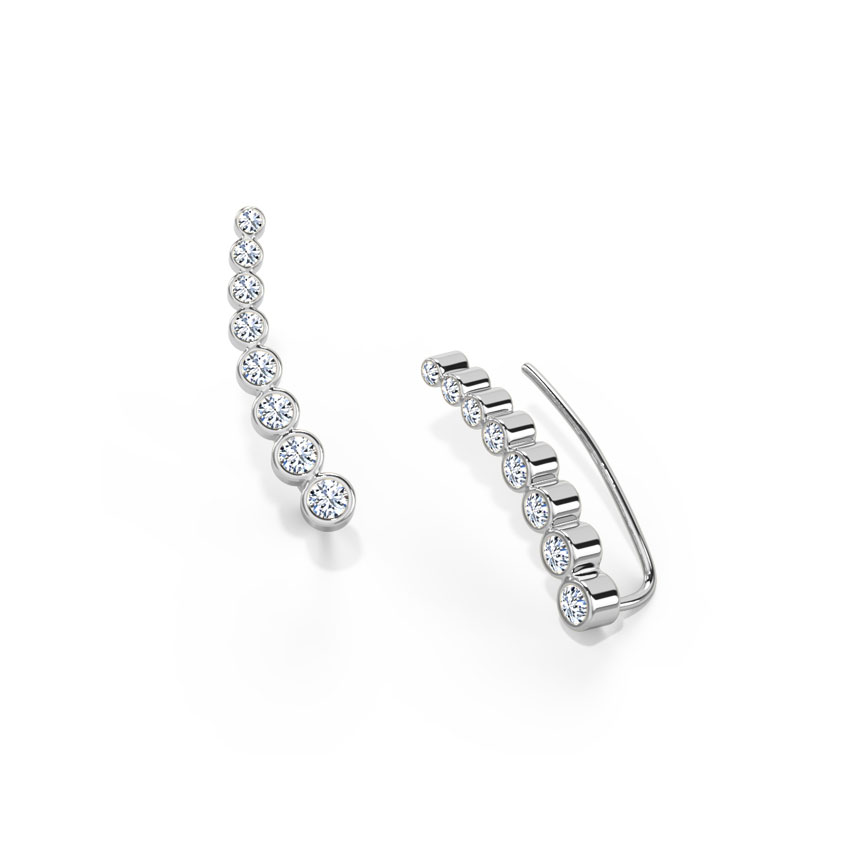 Circles Stone Ear Cuffs