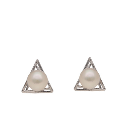 Rachita Studs Silver Earrings