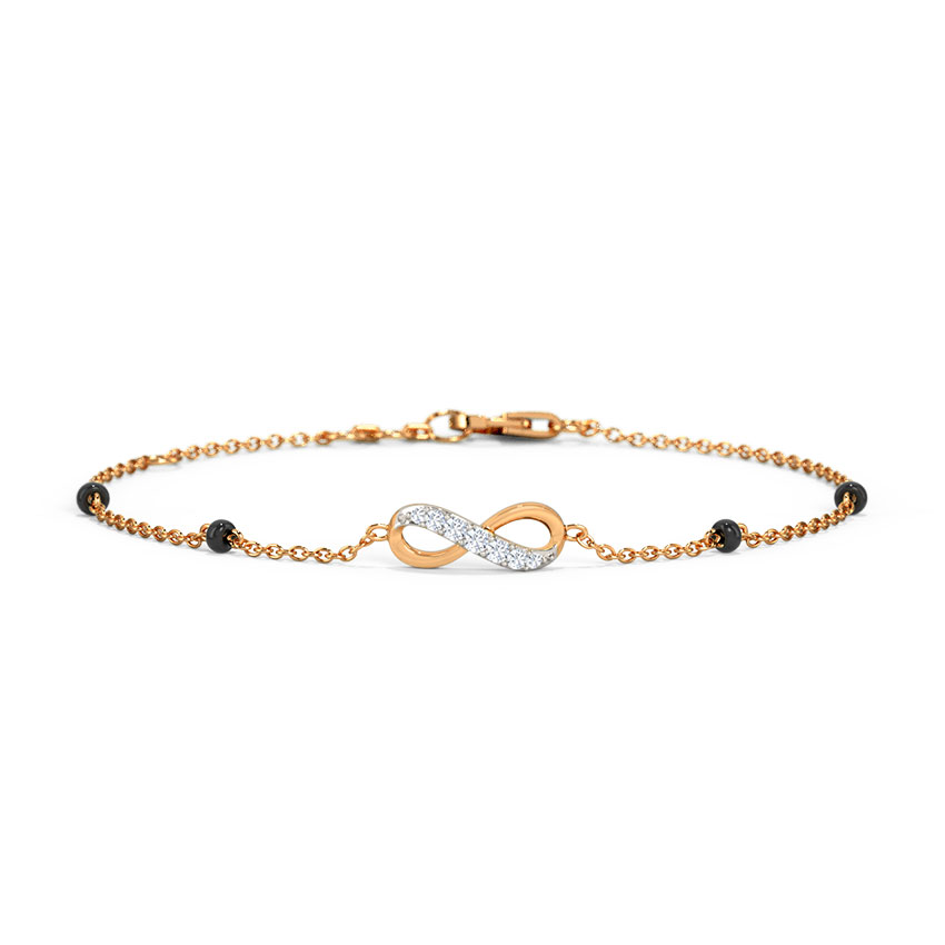 Akira Gold Polished Silver Mangalsutra Bracelet Product Details